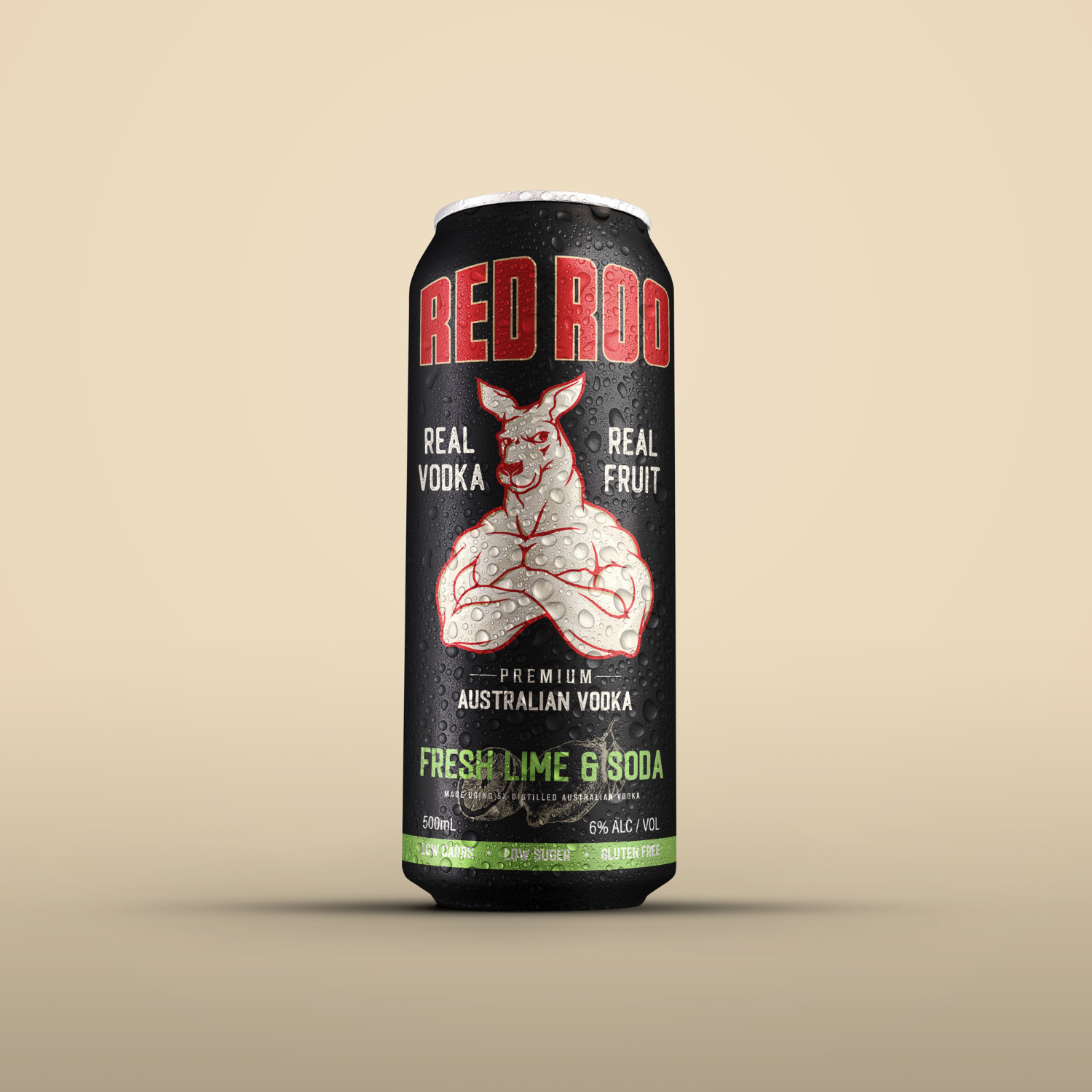 Fresh Lime & Soda 500ml Black Cans - Image 3