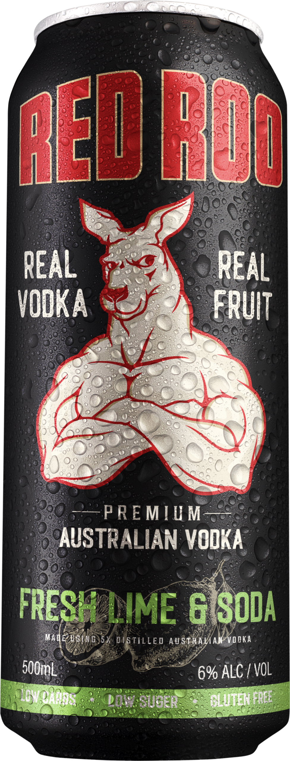 Fresh Lime & Soda 500ml Black Cans - Image 2